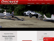 Tablet Screenshot of discovercamp.com